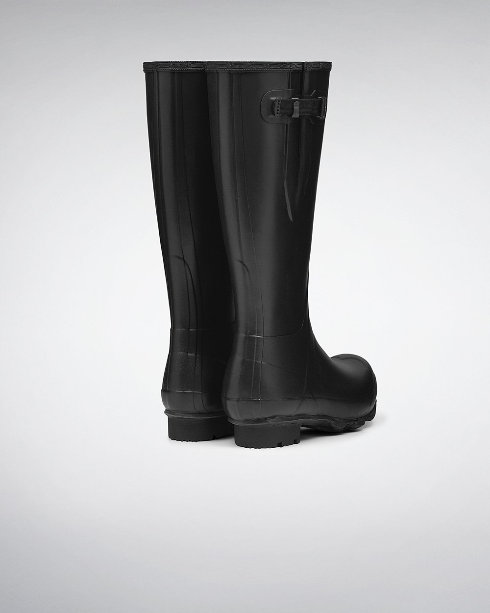 Hunter Hombre Norris Field Side Adjustable - Botas de Lluvia Negras - 016-IASXZY